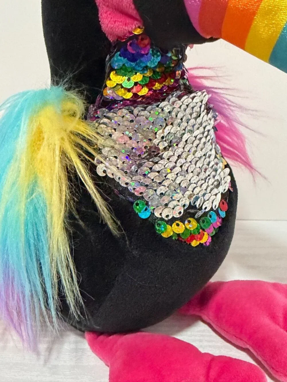 Douglas Roxanne Black Toucan Fuzzle Plush Stuffed Animal